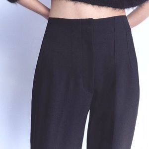 Zara Black High Waisted Trousers